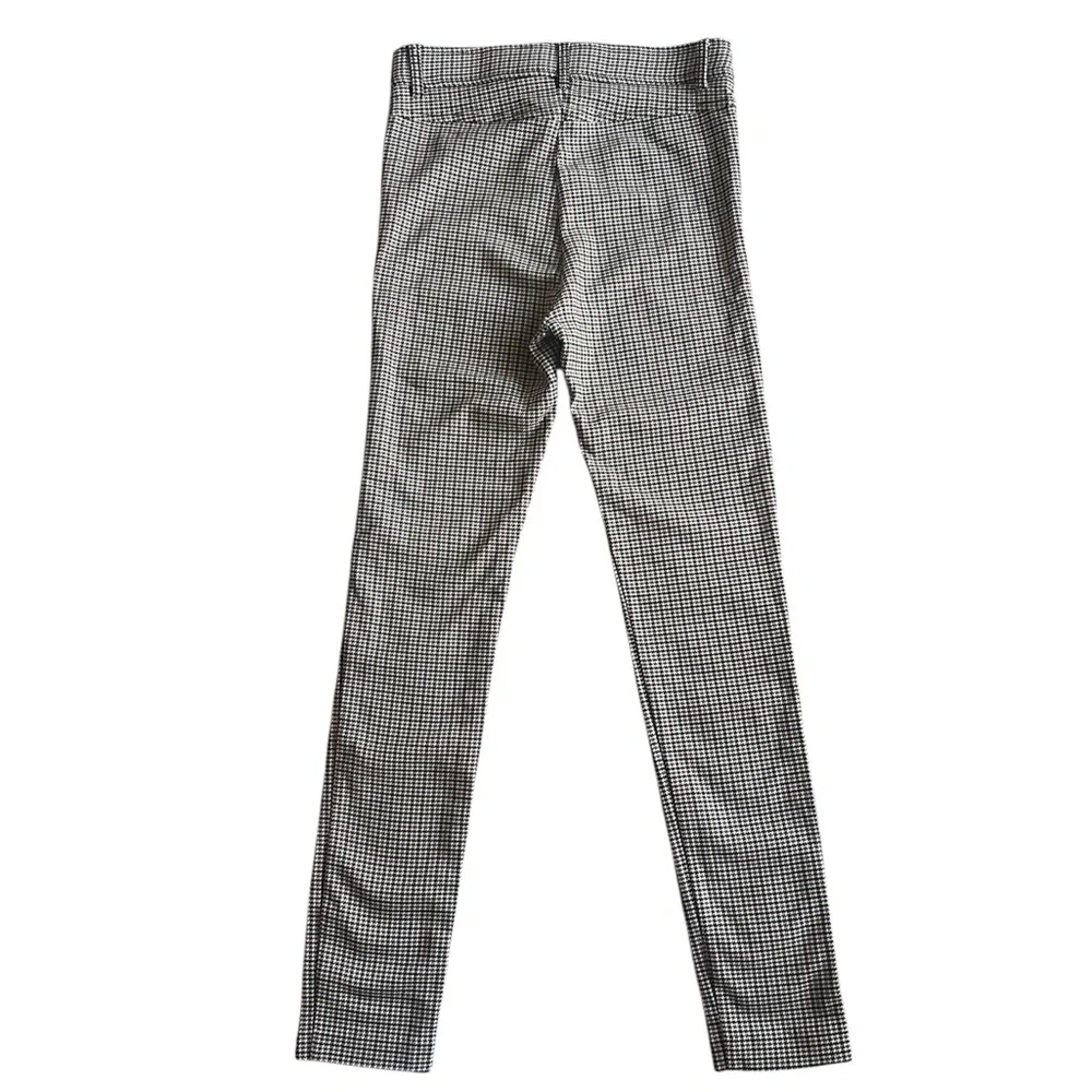 Zara Women’s High Waist Plaid Black, White & Brown Leggings/Pants- Size Small - Picture 9 of 13